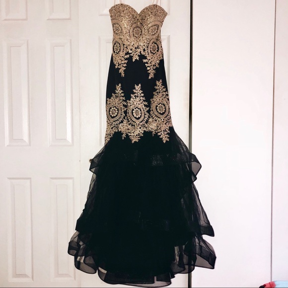 Emroidered Mermaid Gown